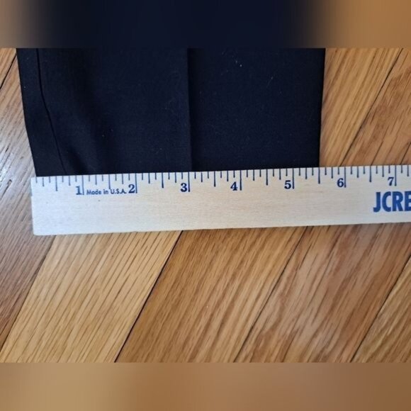 St John Caviar Size 14 Women's Black Pleated Trouser Dress Pants Side Zip Luxury - Picture 11 of 11